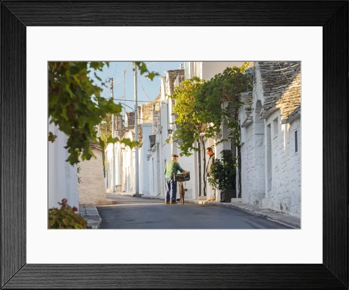 Framed Print : Trulli Houses; Alberobello; Apulia; Puglia; Italy