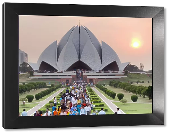 India, Delhi, Lotus Temple, the Baha i House of Worship, popularly known as the