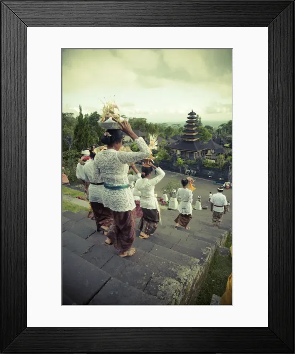 Framed Print : Indonesia, Bali, Besakih, Pura Agung Besakih temple complex Framed Print : Indonesia, Bali, Besakih, Pura Agung Besakih temple complex