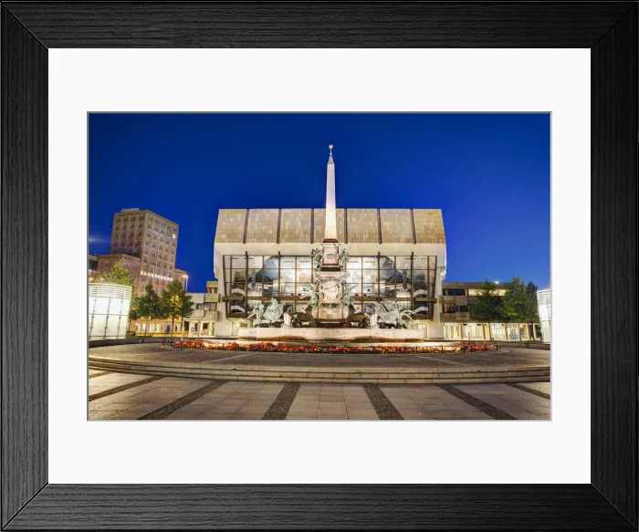 Framed Print : Concert Hall, Augustusplatz, Leipzig, Saxony, Germany Framed Print : Concert Hall, Augustusplatz, Leipzig, Saxony, Germany