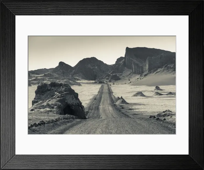 Framed Print : Chile, Atacama Desert, San Pedro de Atacama, Valle de la Luna, valley road Framed Print : Chile, Atacama Desert, San Pedro de Atacama, Valle de la Luna, valley road