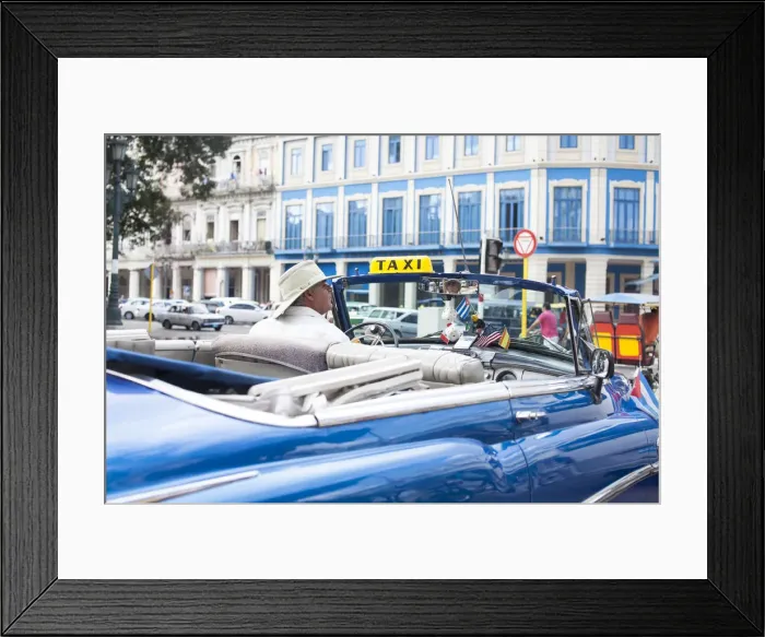 Framed Print : Classic American Car in front of the Telegrafo Hotel, Parque Central, Havana, Cuba Framed Print : Classic American Car in front of the Telegrafo Hotel, Parque Central, Havana, Cuba