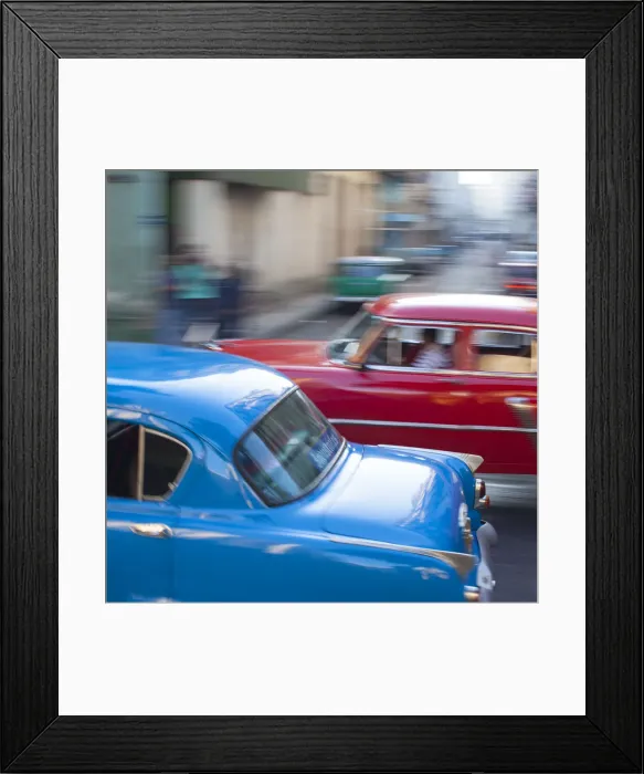 Framed Print : Classic American Cars, Havana, Cuba Framed Print : Classic American Cars, Havana, Cuba