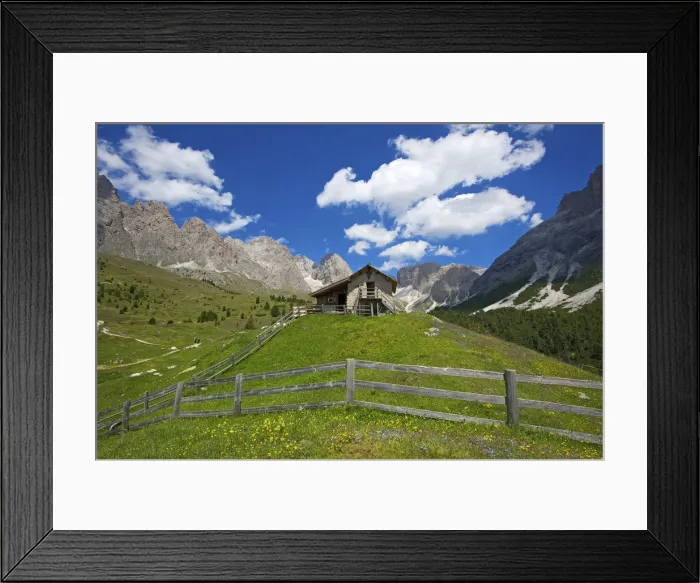 Framed Print : Refugio Firenze in Cisles, Ortisei, Seceda, Val Gardena, Trentino, South Tyrol, Italy Framed Print : Refugio Firenze in Cisles, Ortisei, Seceda, Val Gardena, Trentino, South Tyrol, Italy