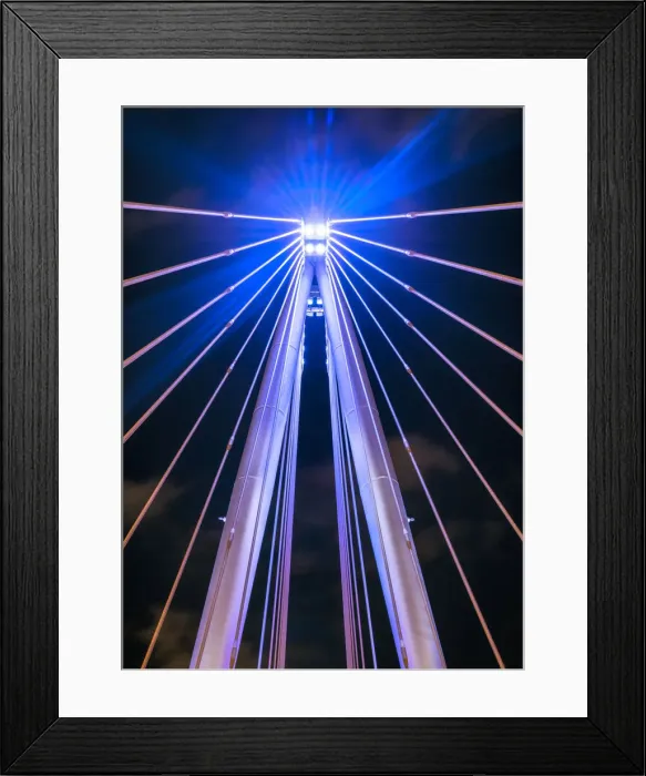 Framed Print : Europe, England, London, Hungerford Bridge Framed Print : Europe, England, London, Hungerford Bridge