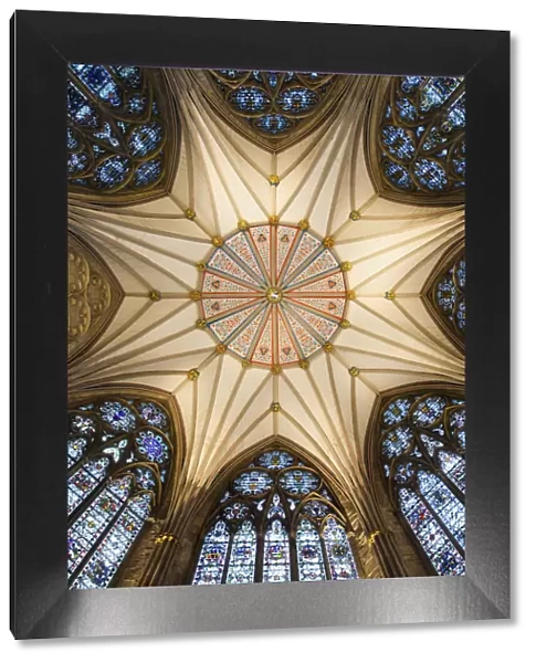 United Kingdom, England, North Yorkshire, York. The Chapter House at York Minster