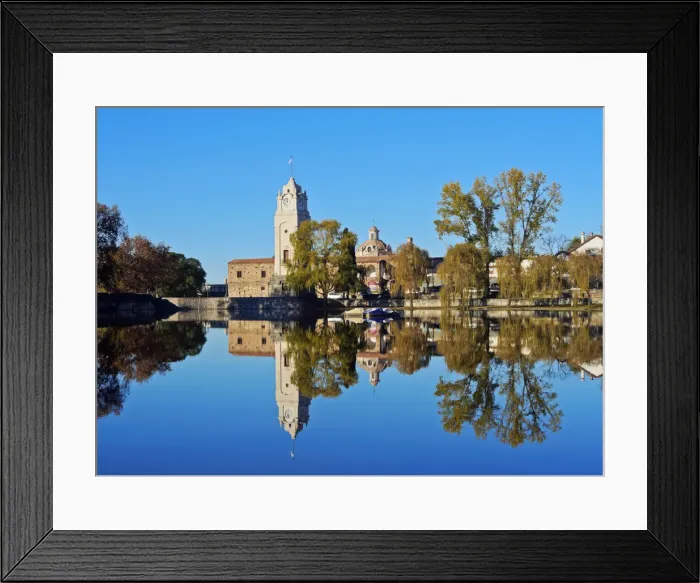 Framed Print : Argentina, Cordoba Province, Alta Gracia, View of El Tajamar Water Reservoir build Framed Print : Argentina, Cordoba Province, Alta Gracia, View of El Tajamar Water Reservoir build