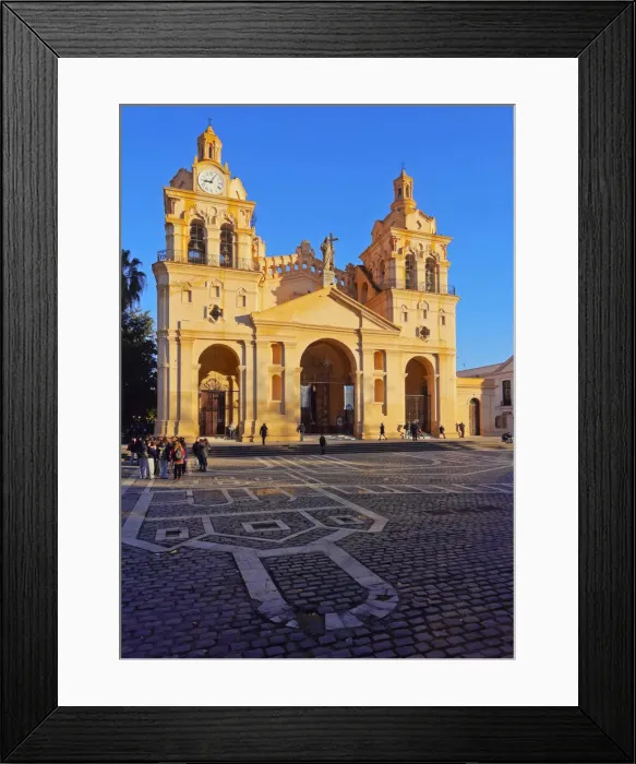Framed Print : Argentina, Cordoba, View of the Cathedral of Cordoba