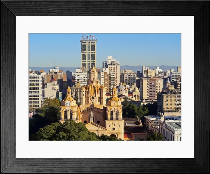 Framed Print : Argentina, Cordoba, Elevated view of the Cathedral of Cordoba Framed Print : Argentina, Cordoba, Elevated view of the Cathedral of Cordoba