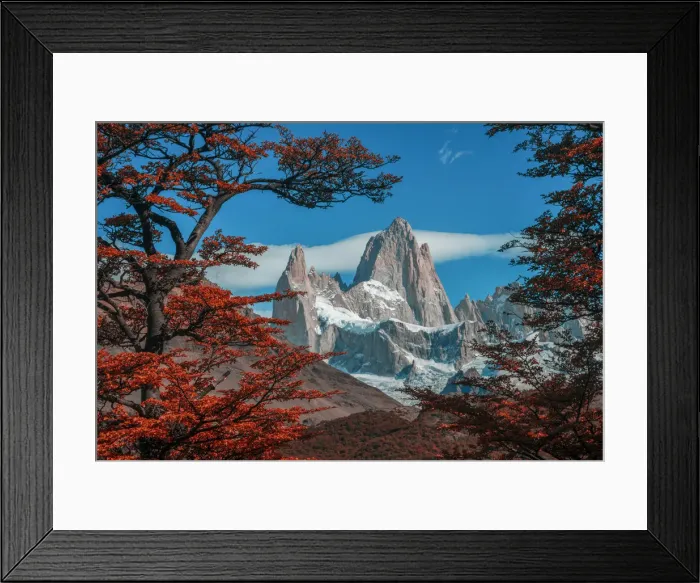 Framed Print : South America, Patagonia, Argentina, El Chalten, Mount Fitz Roy in Los Glaciares National Framed Print : South America, Patagonia, Argentina, El Chalten, Mount Fitz Roy in Los Glaciares National