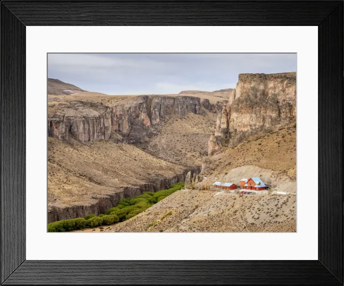 Framed Print : Cueva de las Manos Visitor Centre, Rio Pinturas Canyon, Santa Cruz Province, Patagonia Framed Print : Cueva de las Manos Visitor Centre, Rio Pinturas Canyon, Santa Cruz Province, Patagonia