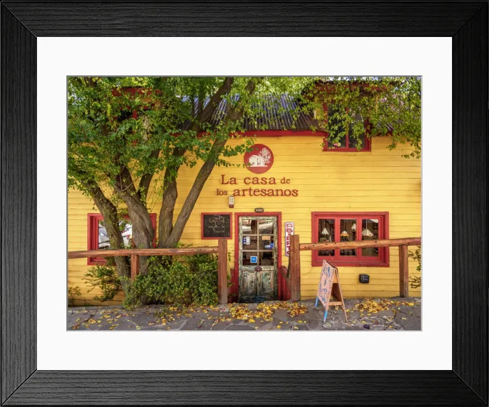 Framed Print : La Casa de los Artesanos, handicraft shop, San Carlos de Bariloche, Nahuel Huapi National Framed Print : La Casa de los Artesanos, handicraft shop, San Carlos de Bariloche, Nahuel Huapi National