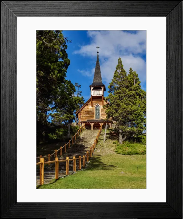 Framed Print : San Eduardo Church, Llao Llao, Nahuel Huapi National Park, Rio Negro Province, Argentina