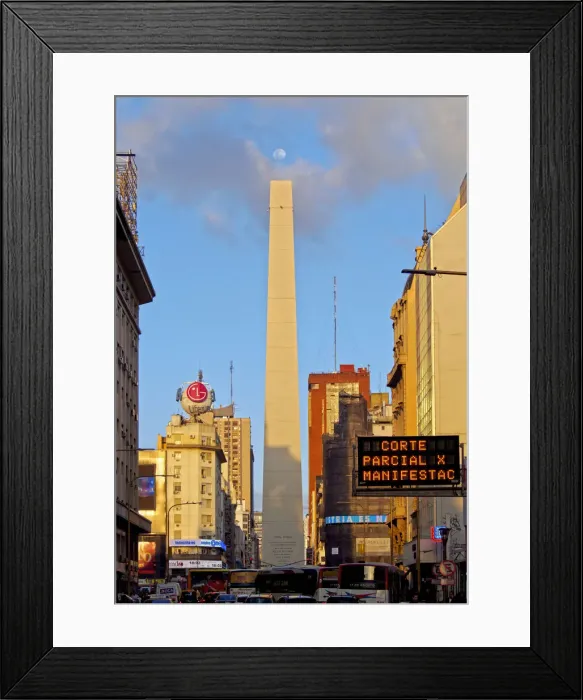 Framed Print : Argentina, Buenos Aires Province, City of Buenos Aires, View of Corrientes Avenue Framed Print : Argentina, Buenos Aires Province, City of Buenos Aires, View of Corrientes Avenue