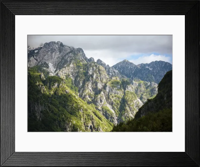 Framed Print : The Accursed Mountains, Theth, Albania Framed Print : The Accursed Mountains, Theth, Albania