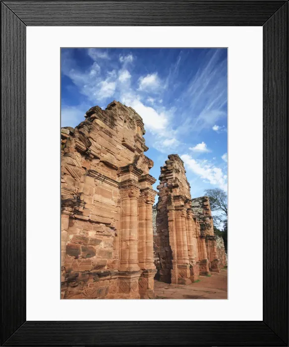 Framed Print : Ruins of mission at San Ignacio Mini (UNESCO World Heritage Site), Misiones, Argentina Framed Print : Ruins of mission at San Ignacio Mini (UNESCO World Heritage Site), Misiones, Argentina