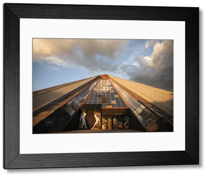 Framed Print : Pyramid of Tirana at sunset, Tirana, Albania Framed Print : Pyramid of Tirana at sunset, Tirana, Albania