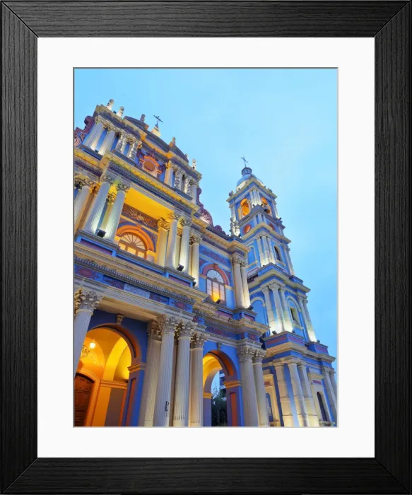 Framed Print : Argentina, Salta, Twilight view of the La Vina Church Framed Print : Argentina, Salta, Twilight view of the La Vina Church