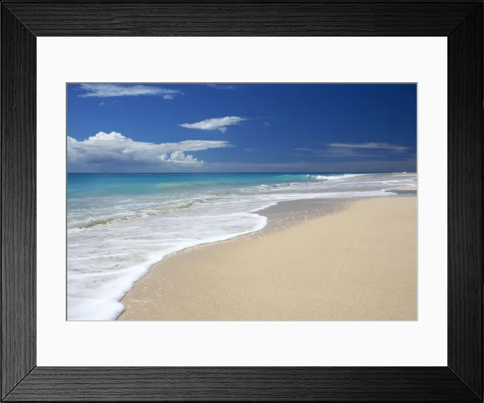 Framed Print : Pristine Beach, Barbuda, Caribbean, West Indies Framed Print : Pristine Beach, Barbuda, Caribbean, West Indies