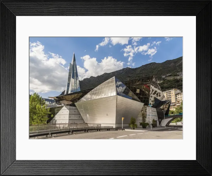 Framed Print : Caldea Spa complex is the largest in Europe, Andorra La Vella, Andorra Framed Print : Caldea Spa complex is the largest in Europe, Andorra La Vella, Andorra