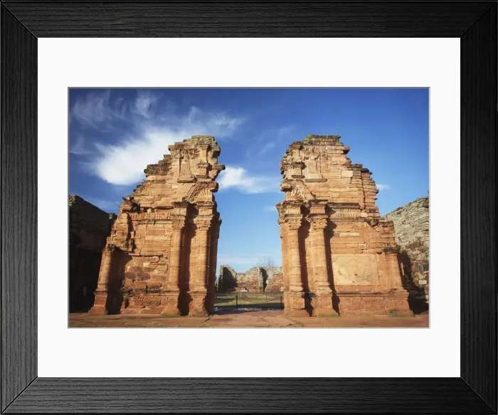 Framed Print : Ruins of mission at San Ignacio Mini (UNESCO World Heritage Site), Misiones, Argentina Framed Print : Ruins of mission at San Ignacio Mini (UNESCO World Heritage Site), Misiones, Argentina
