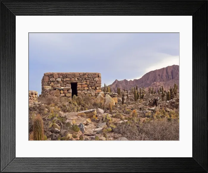 Framed Print : Argentina, Jujuy Province, Tilcara, View of the Pucara de Tilcara, pre-Inca fortification Framed Print : Argentina, Jujuy Province, Tilcara, View of the Pucara de Tilcara, pre-Inca fortification