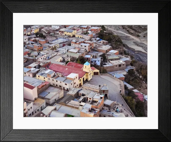 Framed Print : Argentina, Salta Province, Elevated view of Iruya Framed Print : Argentina, Salta Province, Elevated view of Iruya