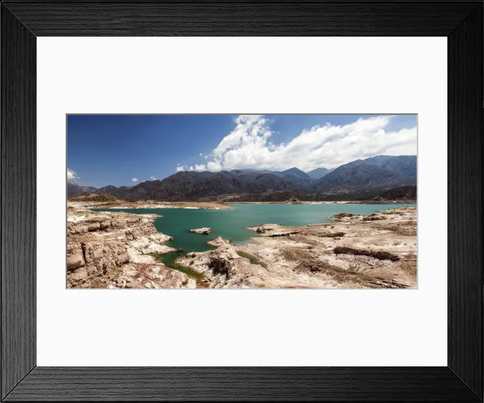 Framed Print : Lago Porterillos, Andes Mountains, Mendoza, Argentina, South America Framed Print : Lago Porterillos, Andes Mountains, Mendoza, Argentina, South America