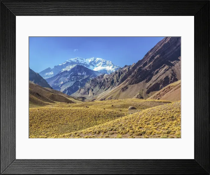 Framed Print : Aconcagua Mountain, (highest mountain outside Asia), Mendoza, Argentina, South America Framed Print : Aconcagua Mountain, (highest mountain outside Asia), Mendoza, Argentina, South America
