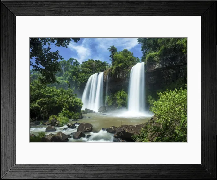 Framed Print : Dos Hermanos Waterfalls, Iguazu Falls, Argentina, South America Framed Print : Dos Hermanos Waterfalls, Iguazu Falls, Argentina, South America