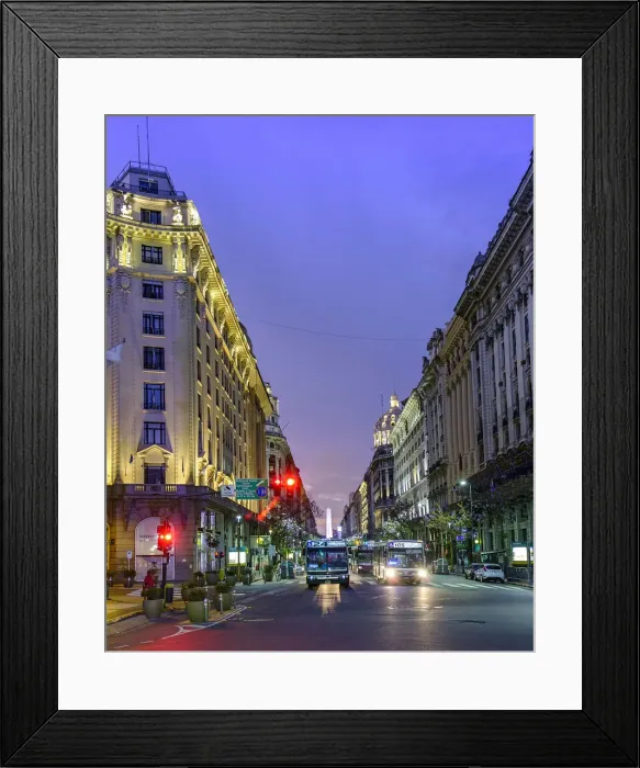 Framed Print : Argentina, Buenos Aires, Avenida Roque Saenz Pena (also known as Diagonal Norte) off Framed Print : Argentina, Buenos Aires, Avenida Roque Saenz Pena (also known as Diagonal Norte) off