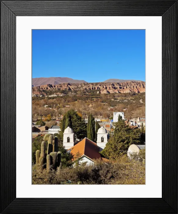 Framed Print : Argentina, Jujuy Province, Cityscape of Humahuaca