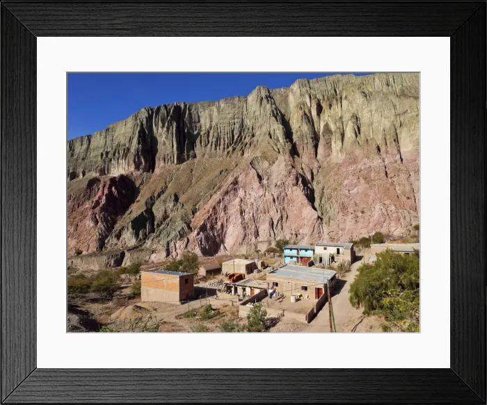 Framed Print : Argentina, Salta Province, Iruya, View of the indian village Framed Print : Argentina, Salta Province, Iruya, View of the indian village