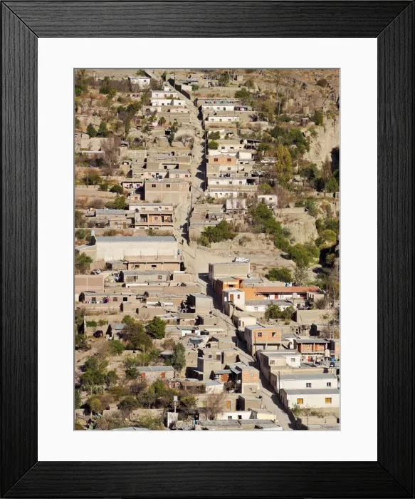 Framed Print : Argentina, Salta Province, Elevated view of Iruya Framed Print : Argentina, Salta Province, Elevated view of Iruya