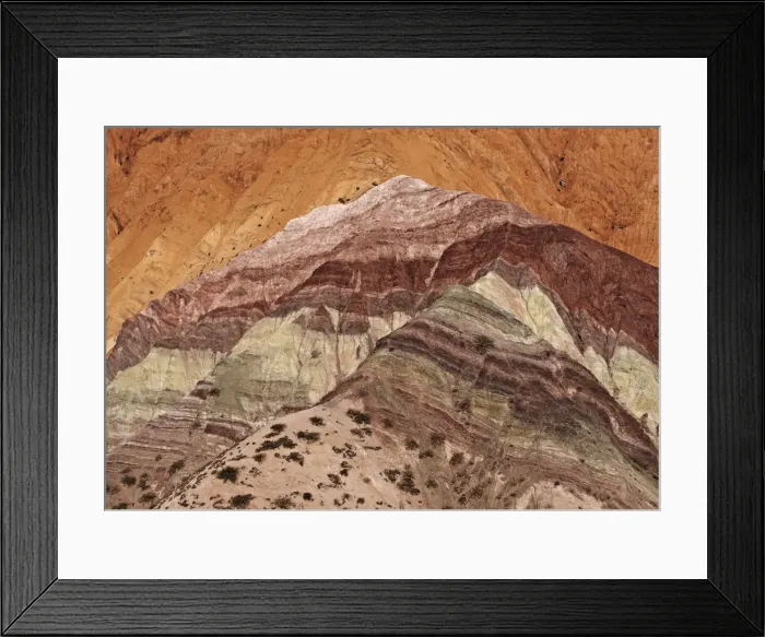 Framed Print : Argentina, Jujuy Province, Purmamarca, Elevated view of the Hill of Seven Colours Framed Print : Argentina, Jujuy Province, Purmamarca, Elevated view of the Hill of Seven Colours