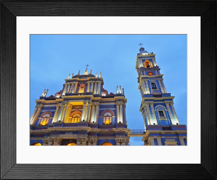 Framed Print : Argentina, Salta, Twilight view of the La Vina Church Framed Print : Argentina, Salta, Twilight view of the La Vina Church