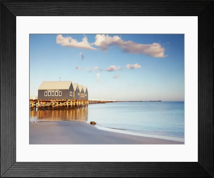 Framed Print : Busselton pier at dawn, Western Australia, Australia Framed Print : Busselton pier at dawn, Western Australia, Australia