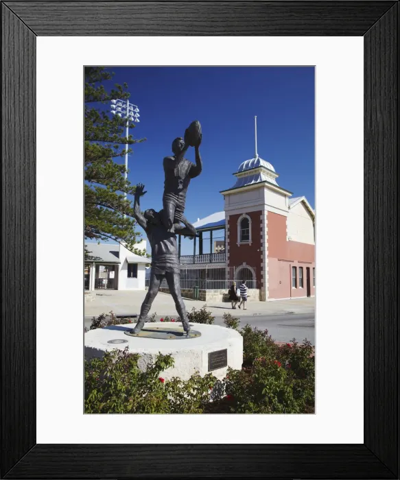 Framed Print : Statue outside Fremantle Oval, Fremantle, Western Australia, Australia Framed Print : Statue outside Fremantle Oval, Fremantle, Western Australia, Australia