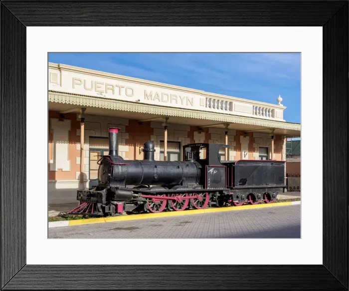 Framed Print : Old Train Station, Puerto Madryn, The Welsh Settlement, Chubut Province, Patagonia Framed Print : Old Train Station, Puerto Madryn, The Welsh Settlement, Chubut Province, Patagonia