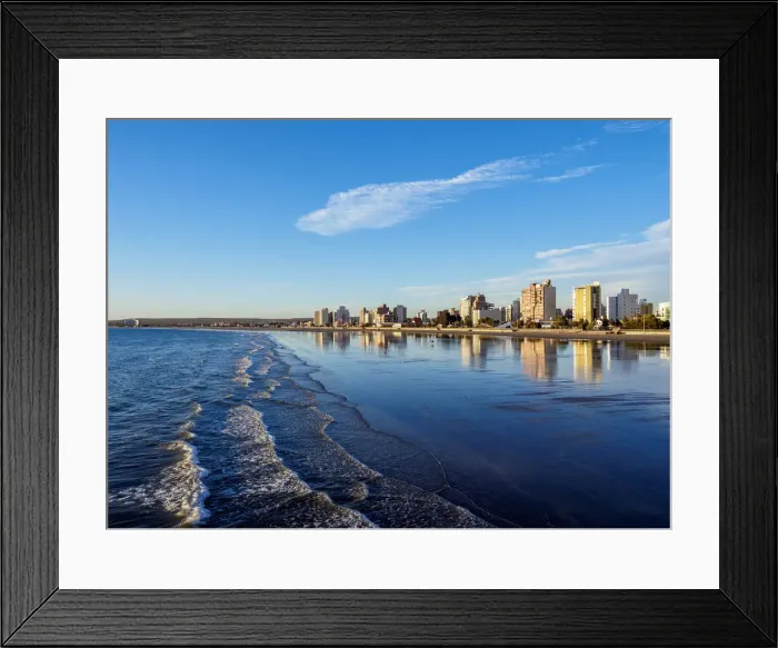 Framed Print : Beach in Puerto Madryn, The Welsh Settlement, Chubut Province, Patagonia, Argentina Framed Print : Beach in Puerto Madryn, The Welsh Settlement, Chubut Province, Patagonia, Argentina