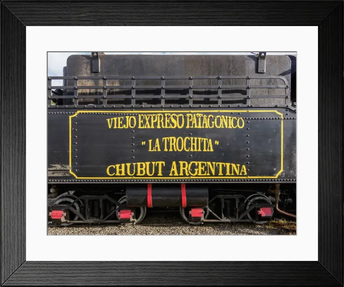 Framed Print : Old Patagonian Express La Trochita, steam train, Esquel Train Station, Chubut Province Framed Print : Old Patagonian Express La Trochita, steam train, Esquel Train Station, Chubut Province