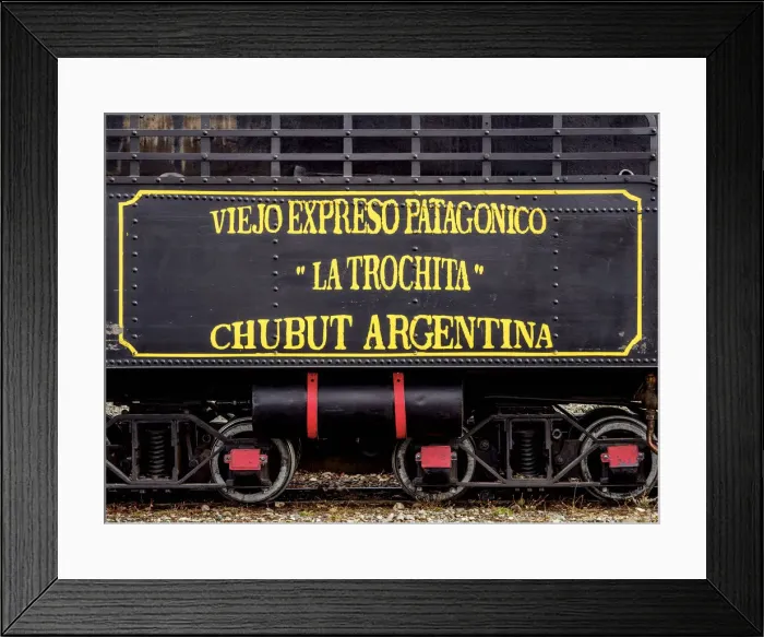 Framed Print : Old Patagonian Express La Trochita, steam train, Chubut Province, Patagonia, Argentina Framed Print : Old Patagonian Express La Trochita, steam train, Chubut Province, Patagonia, Argentina