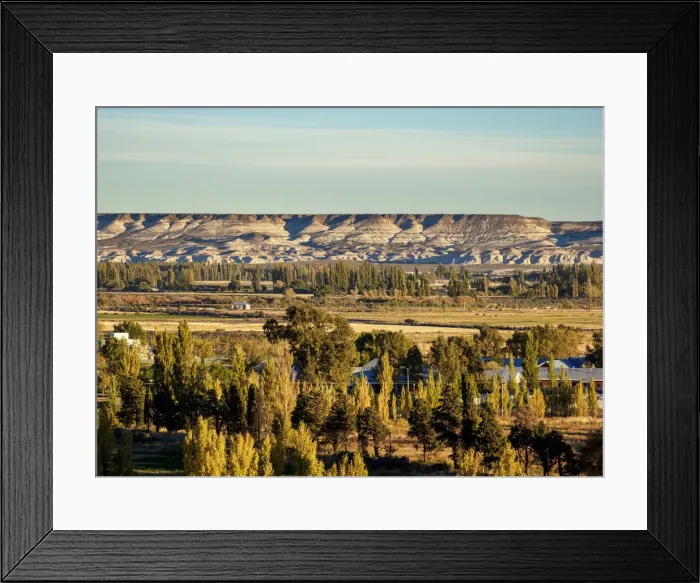 Framed Print : Chubut Valley, elevated view, Gaiman, The Welsh Settlement, Chubut Province, Patagonia Framed Print : Chubut Valley, elevated view, Gaiman, The Welsh Settlement, Chubut Province, Patagonia