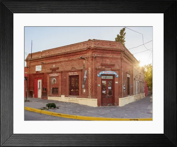 Framed Print : El Fueguino Shop, Gaiman, The Welsh Settlement, Chubut Province, Patagonia, Argentina