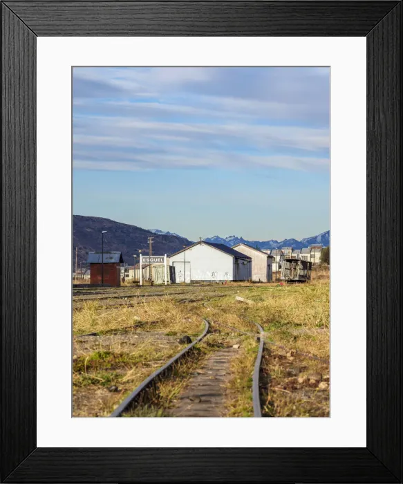 Framed Print : Esquel Train Station, Chubut Province, Patagonia, Argentina Framed Print : Esquel Train Station, Chubut Province, Patagonia, Argentina