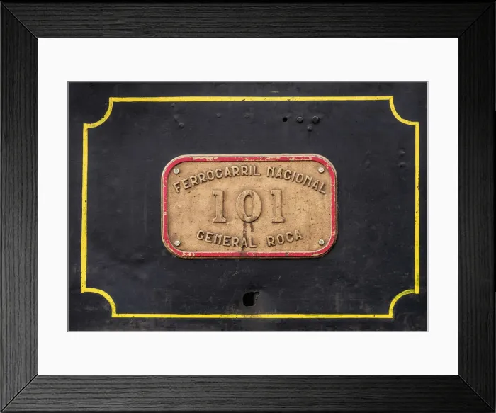 Framed Print : Old Patagonian Express La Trochita, steam train, Esquel Train Station, Chubut Province