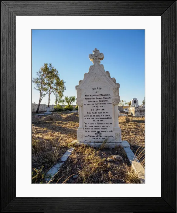 Framed Print : Welsh Graves, Gaiman, The Welsh Settlement, Chubut Province, Patagonia, Argentina Framed Print : Welsh Graves, Gaiman, The Welsh Settlement, Chubut Province, Patagonia, Argentina