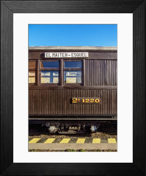 Framed Print : Old Patagonian Express La Trochita, steam train, Esquel Train Station, Chubut Province