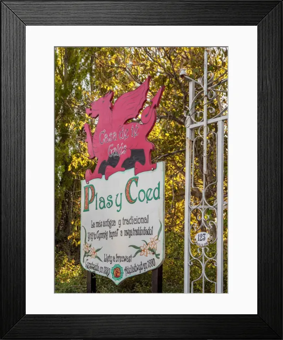 Framed Print : Welsh Tea House Plas y Coed, Gaiman, The Welsh Settlement, Chubut Province, Patagonia Framed Print : Welsh Tea House Plas y Coed, Gaiman, The Welsh Settlement, Chubut Province, Patagonia