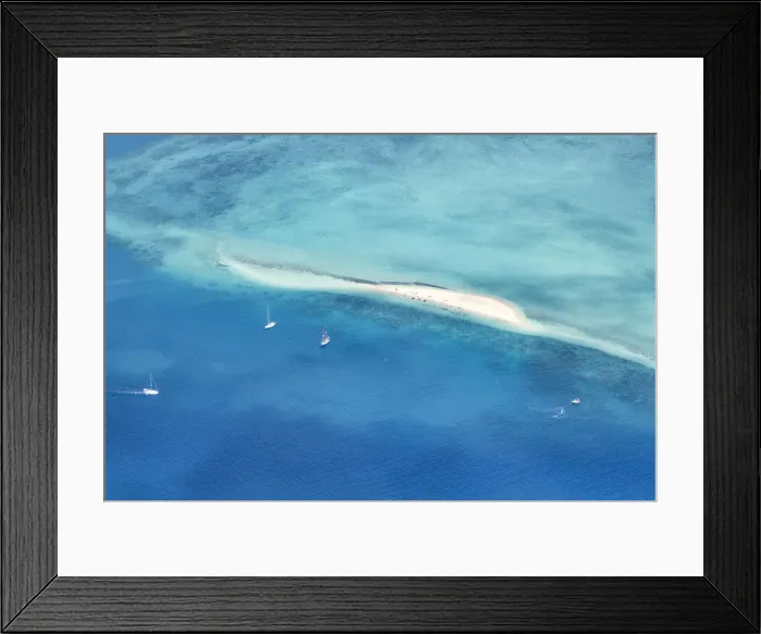 Framed Print : Aerial view of Whitsunday Islands. Queensland, Australia Framed Print : Aerial view of Whitsunday Islands. Queensland, Australia